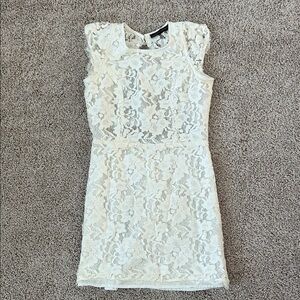 Ivory Lace Short Dress